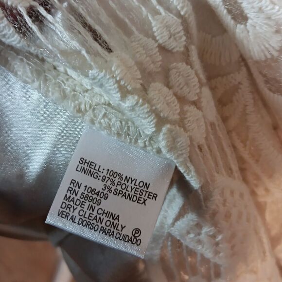 Alex Marie Elegant Cream Lace Dress - Picture 6 of 9